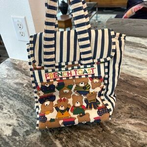 VINTAGE 90’s French Toast Kids Bag (diaper/lunch/tote). Snap on strap missing.